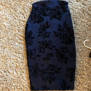Navy blue pencil skirt from lulus